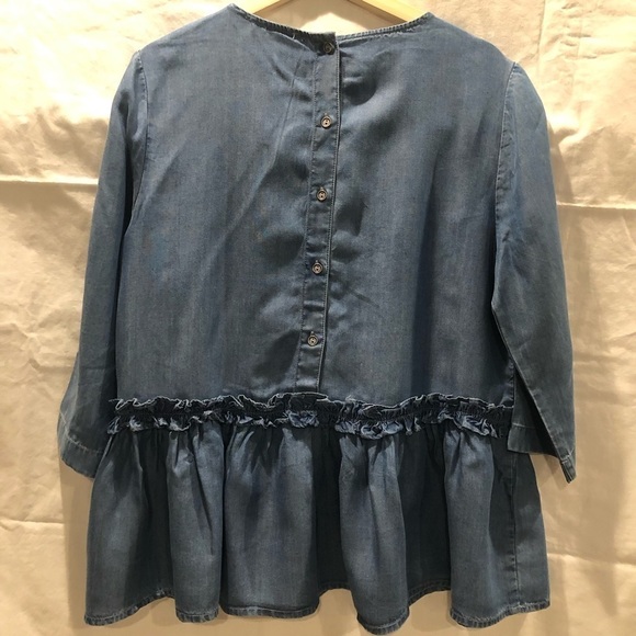 BEACH Lunch Lounge chambray peplum shirt. - Picture 2 of 12